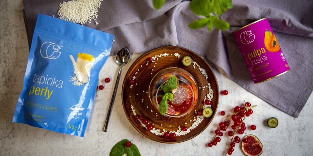 Tapioka z musem z papai i owocami Quality Food