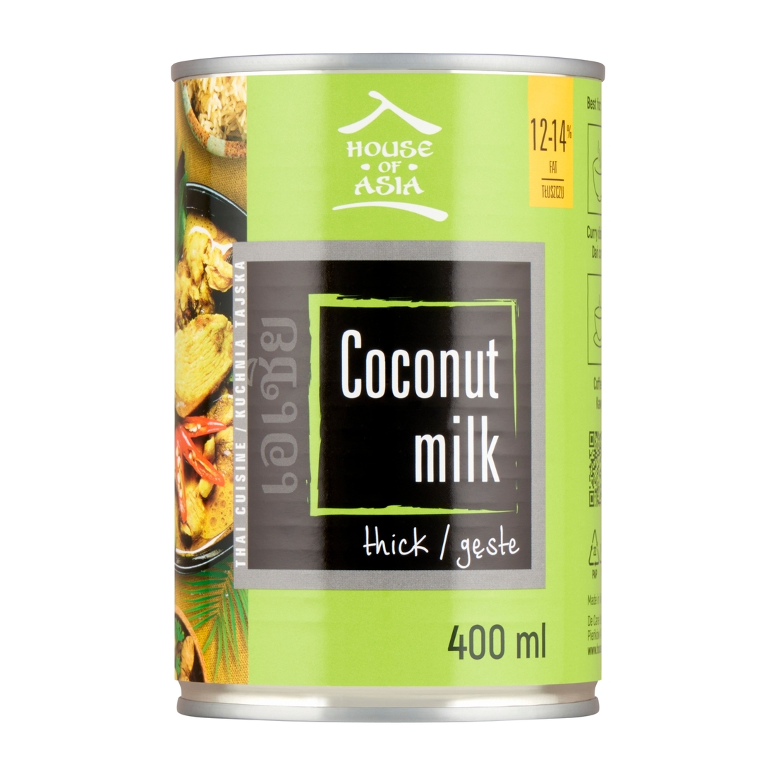 Mleczko kokosowe 12-14% 400ml House of Asia House of Asia