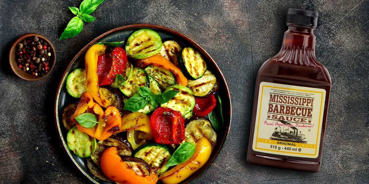Warzywa grillowane z sosem BBQ Mississipii