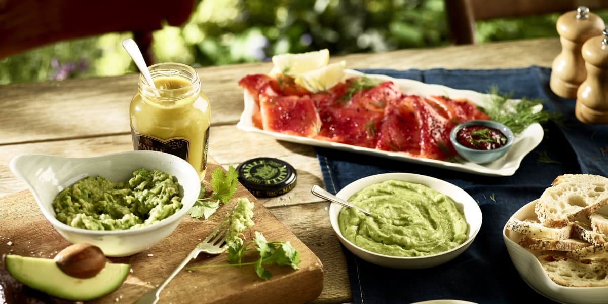 Pasta awokado z musztardą Dijon Maille