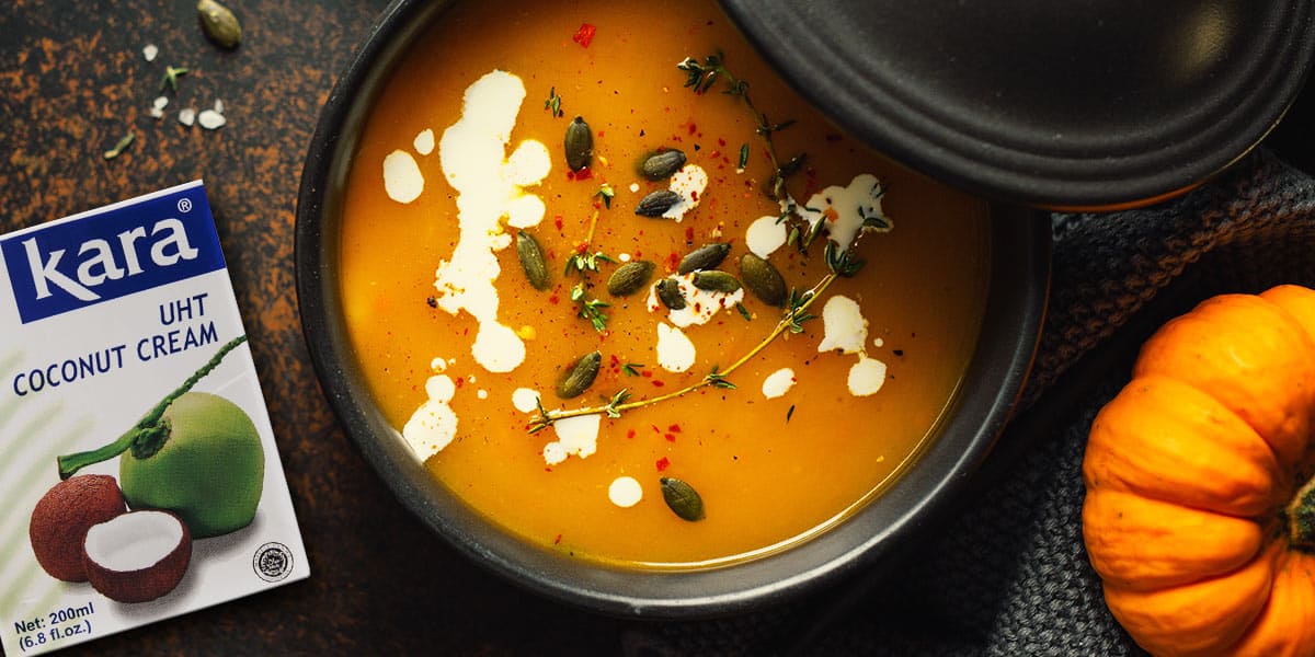 Zupa dyniowa z kremem kokosowym Kara