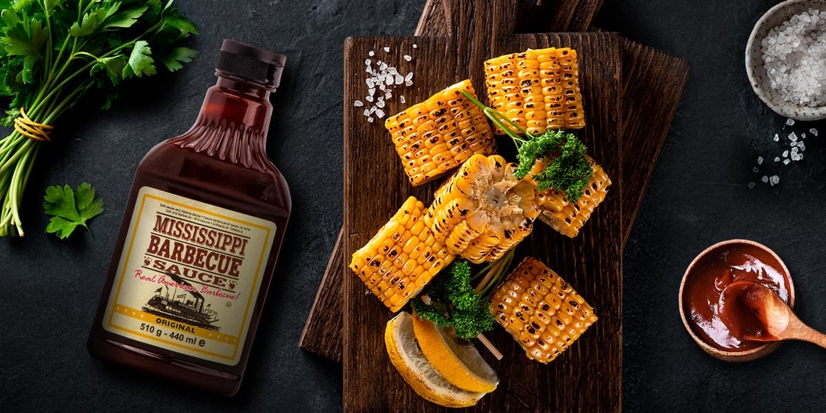 Grillowana kukurydza z sosem barbecue Mississippi