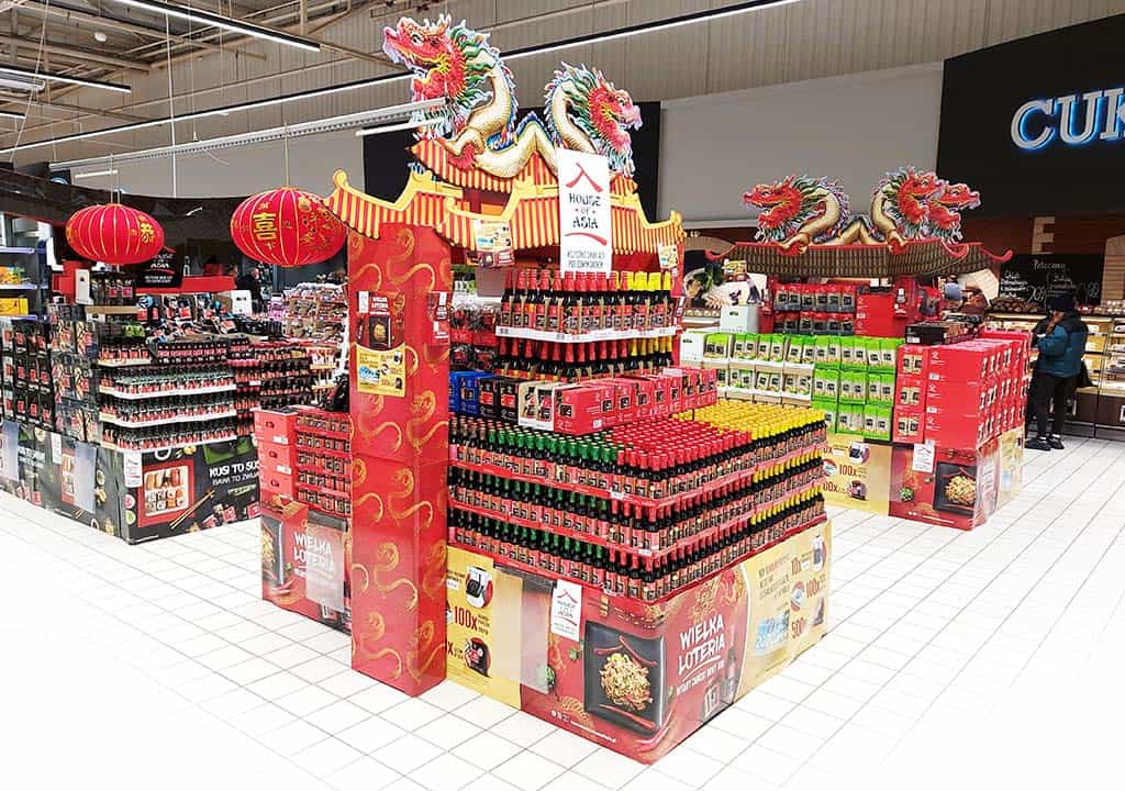 Wielka Loteria House of Asia Chiński Nowy Rok wystawienia paletowe