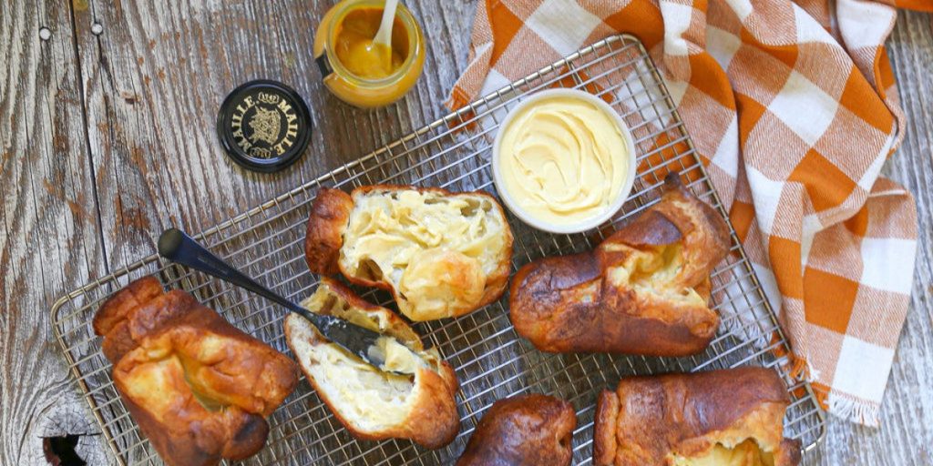Miodowo-musztardowe babeczki Popovers Maille