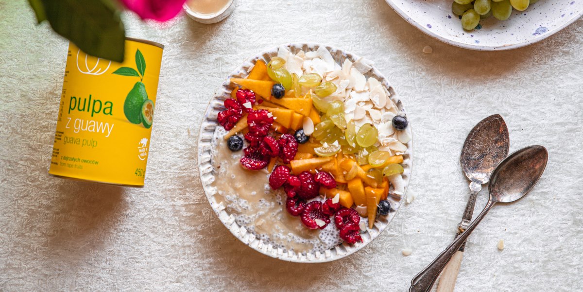 Pudding chia i pulpą z guawy Quality Food Warzywny