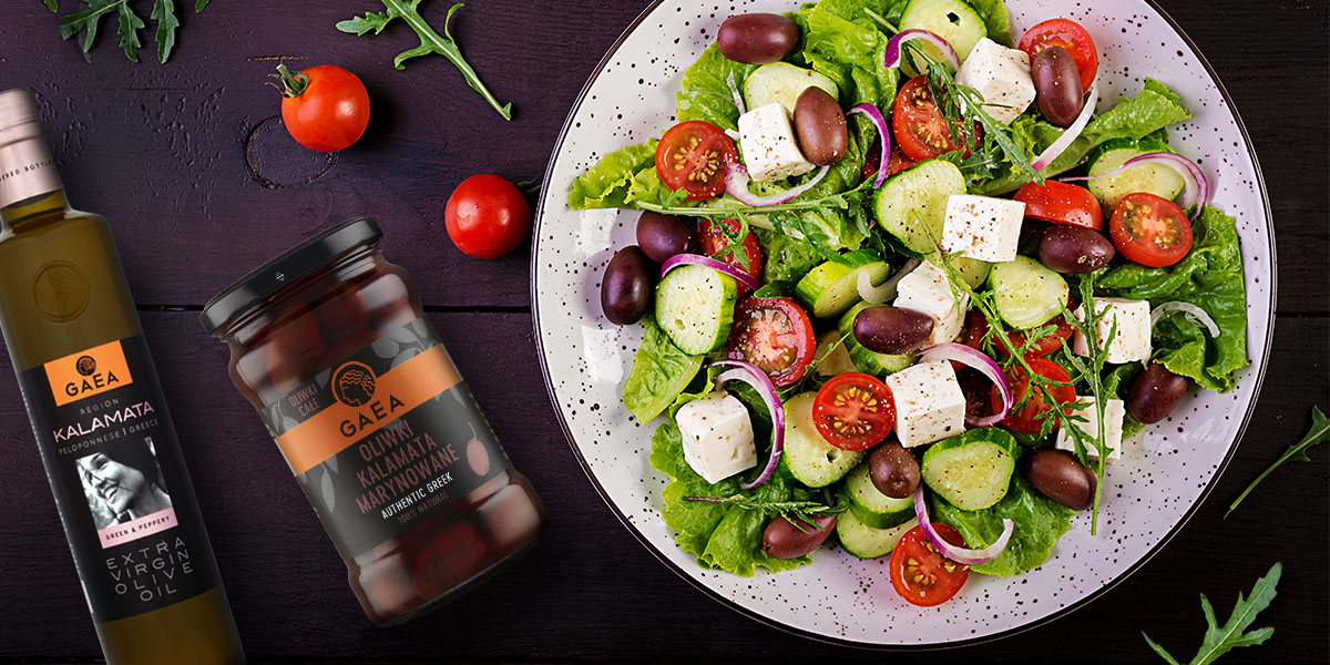 Sałatka grecka z oliwkami Kalamata Gaea