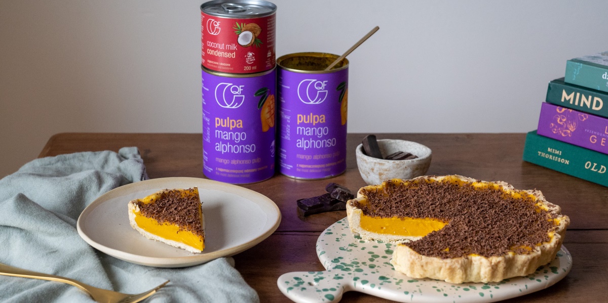 Tarta mango z kremem ze skondensowanego mleczka kokosowego Quality Food