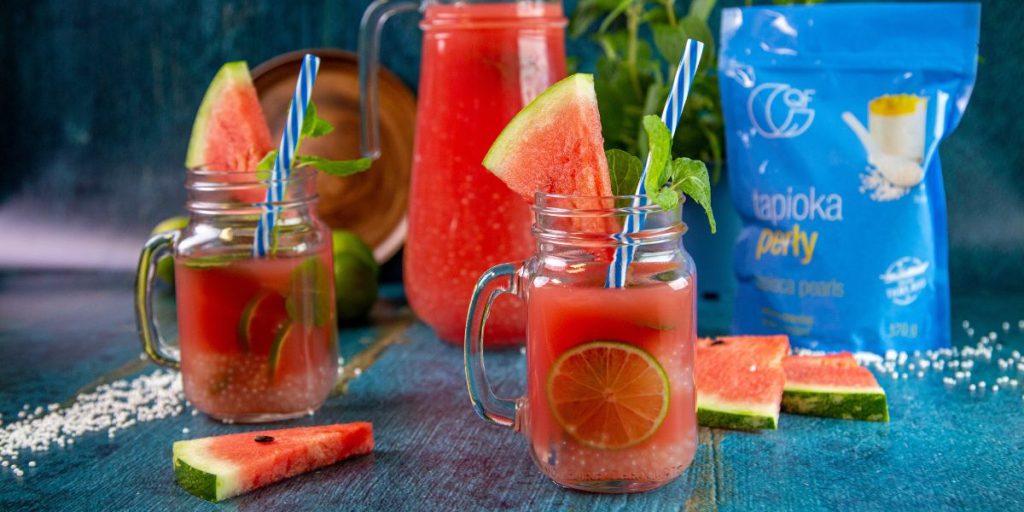 Lemoniada arbuzowa z perełkami tapioki Quality Food