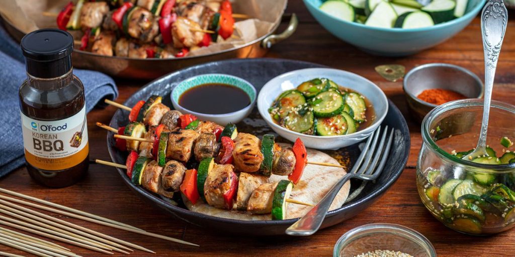 Szaszłyki z kurczaka w sosie BBQ galbi O’Food Praktykulinarni