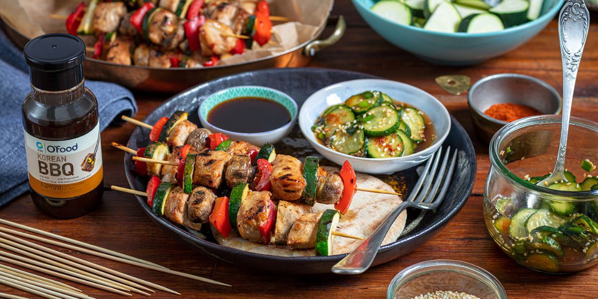 Szaszłyki z kurczaka w sosie BBQ galbi O’Food Praktykulinarni
