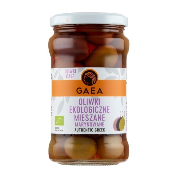 Greckie organiczne oliwki marynowane mix 300g Gaea Gaea