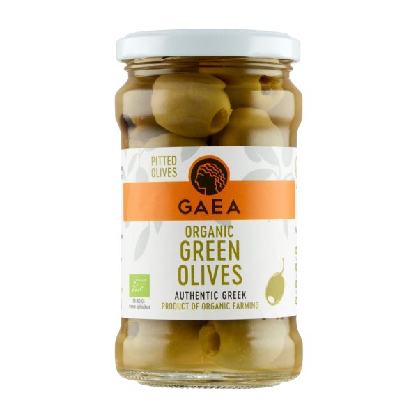 Greckie organiczne zielone oliwki bez pestek 290g Gaea Gaea