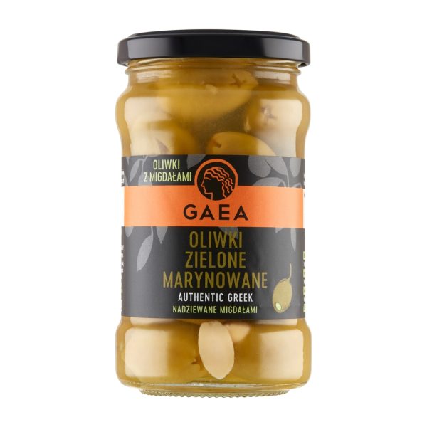 Greckie zielone oliwki z migdałami 295g Gaea Gaea