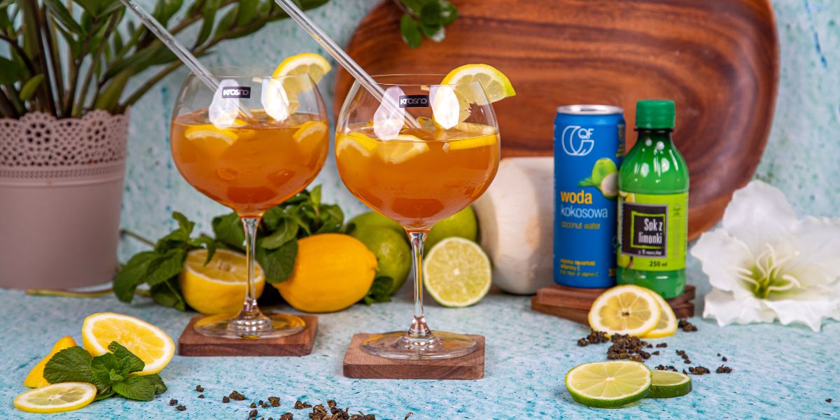 Ice tea z wodą kokosową z witaminą C QF Quality Food