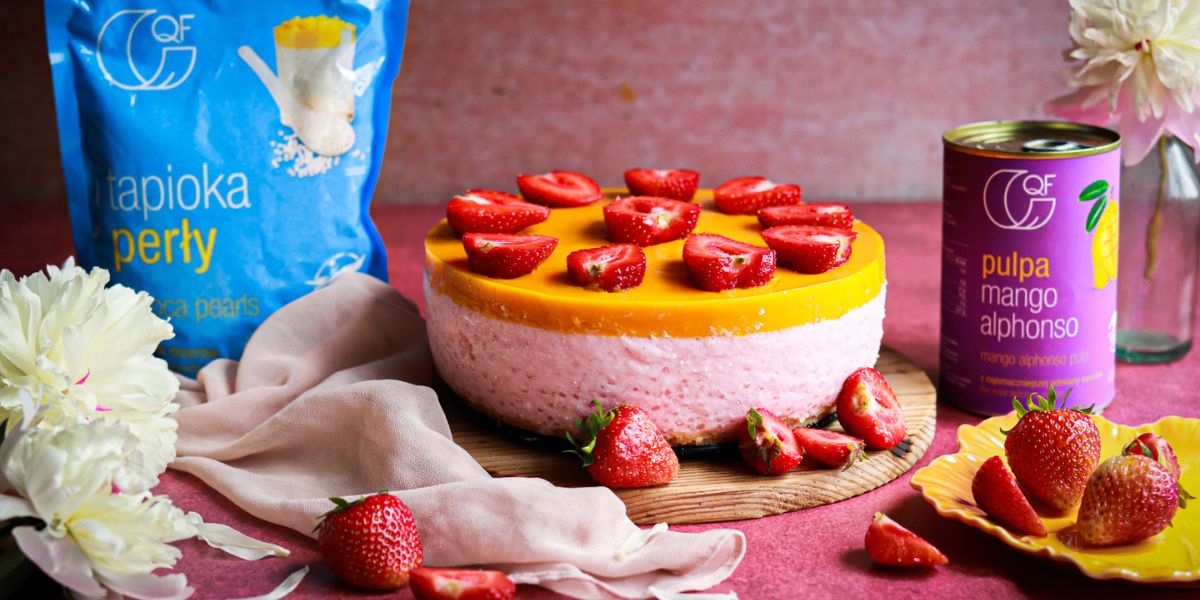 Serniczek z tapioką i musem mango QF Quality Food