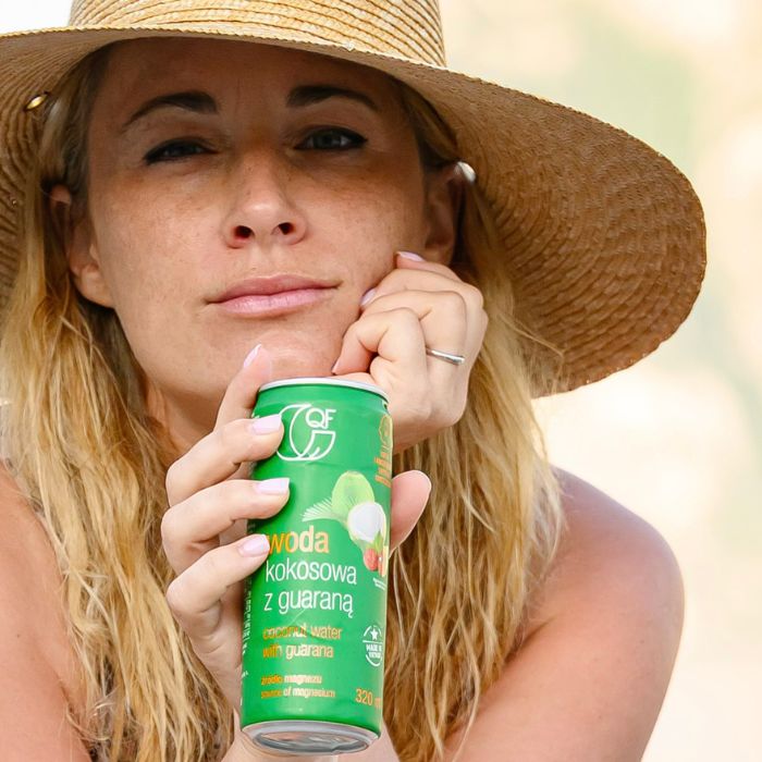 Woda kokosowa z guaraną i magnezem 320ml QF Nevrboard di Anna Palka