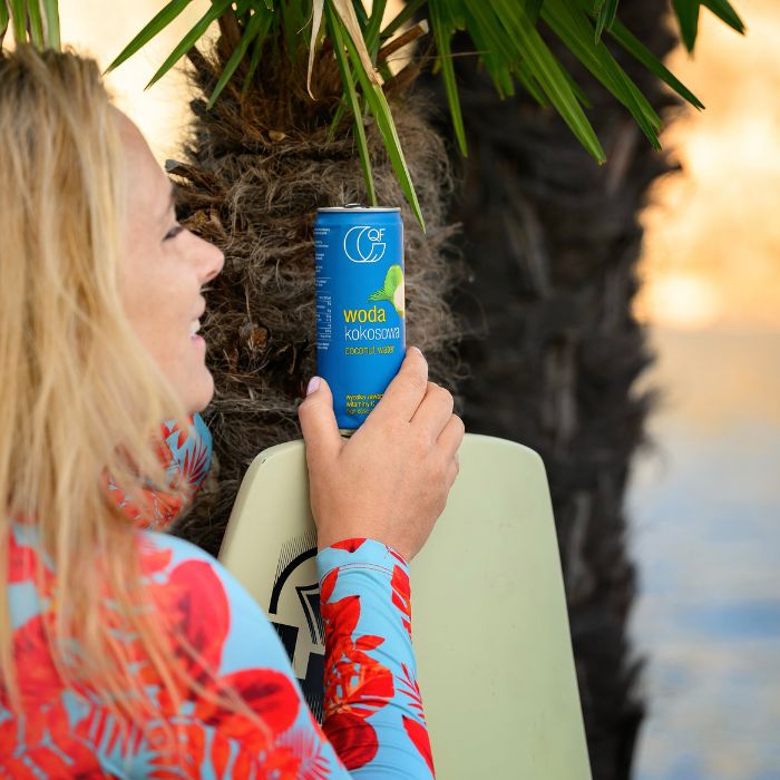 Woda kokosowa z witaminą C 320ml QF Nevrboard di Anna Palka