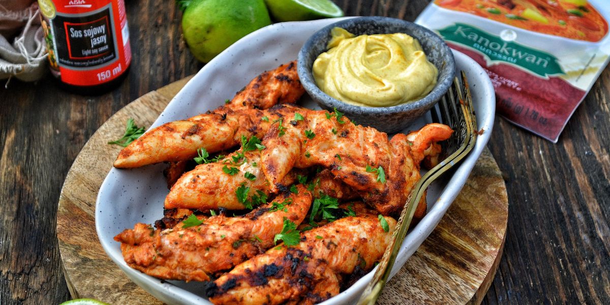 Grillowane polędwiczki z czerwonym curry pysznieczyprzepysznie Kanokwan