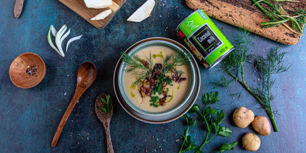 Krem z ziemniaka z boczkiem i pastą Miso House of Asia