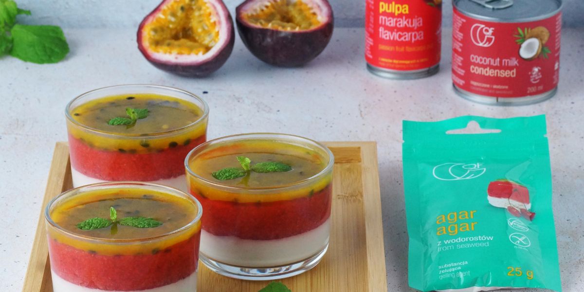 Wegański deser z marakują i Agar Agar Quality Food