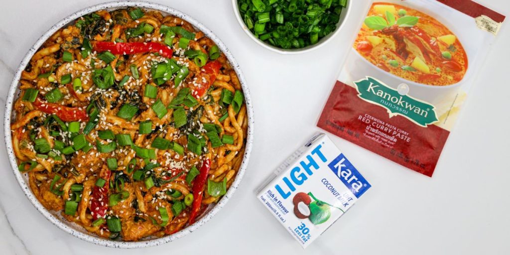 Makaron udon w sosie Satay Bartłomiej Włodarczyk Kanokwan Kara