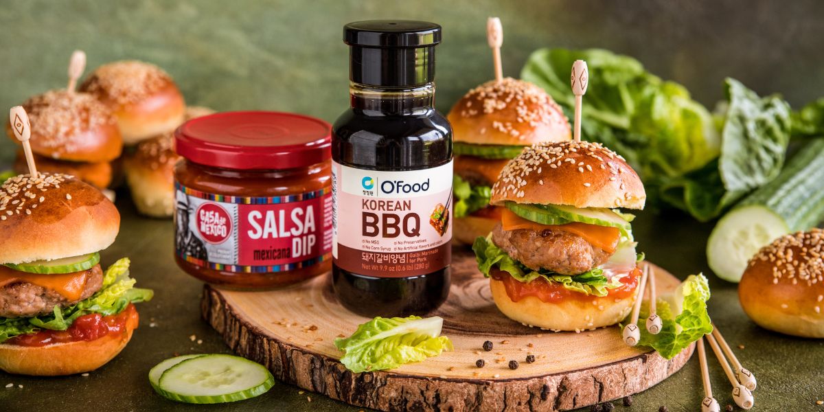 Mini burgerki w marynacie Galbi BBQ O'Food Deliciousplace