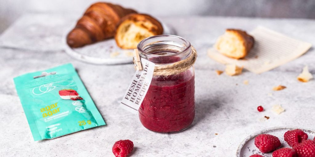 Dżem malinowo-porzeczkowy z Agar agar Waffle.plantation QF Quality Food