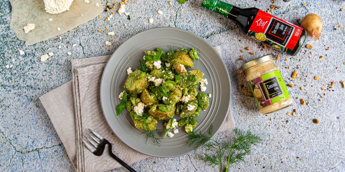 Sałatka ziemniaczana z bobem