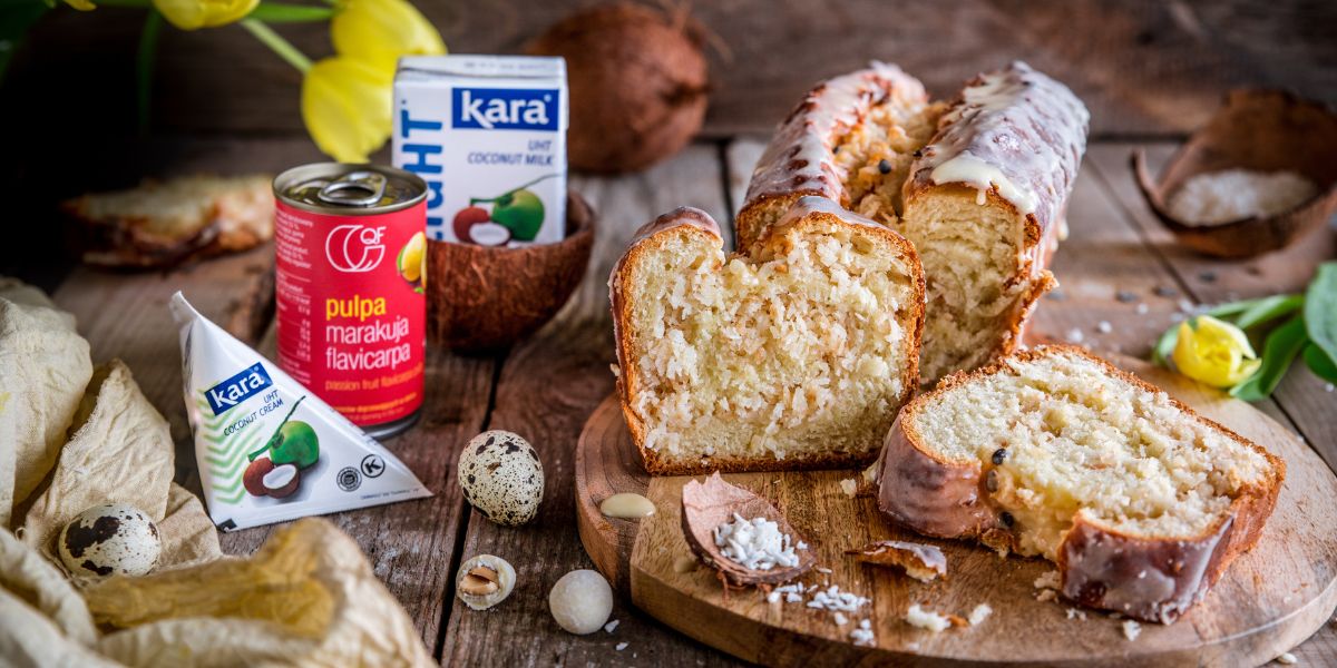 Kokosowa strucla z lukrem marakuja Delicious Place Quality Food Kara