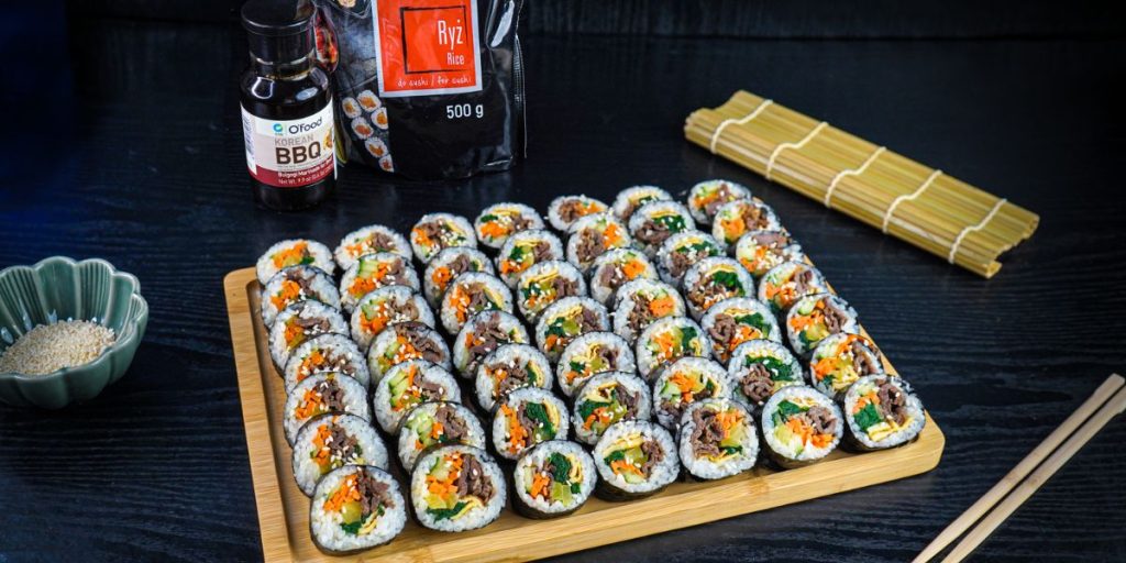 Koreański Kimbap z wołowiną bulgogi Wantabite