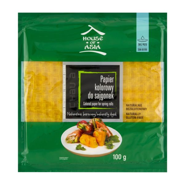 Papier ryżowy kolorowy do sajgonek i spring rolls 100g House of Asia House of Asia