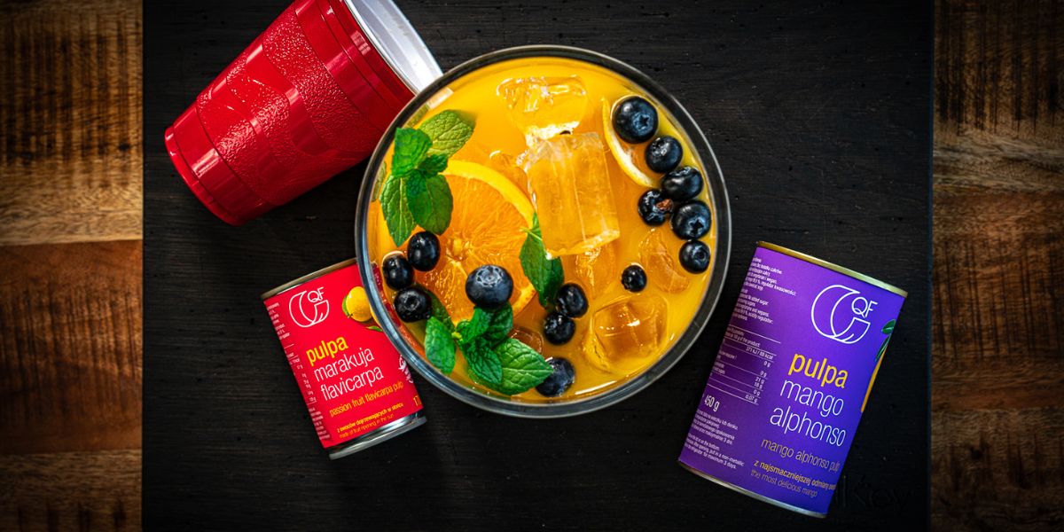 Imprezowy poncz z pulpą mango i marakują Foxx Gotuje