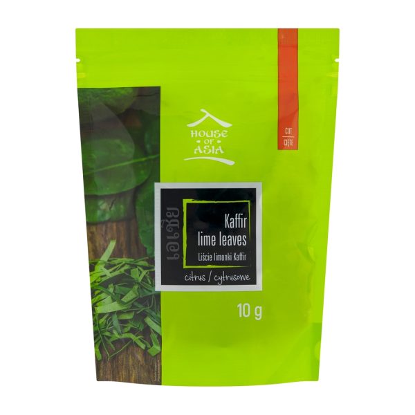Liście limonki Kaffir cięte 10 g House of Asia House of Asia