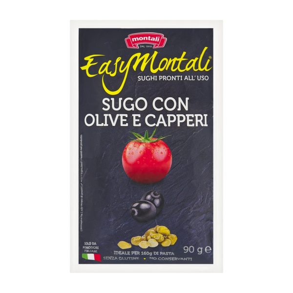 Sos pomidorowy z oliwkami i kaparami 90 g Easy Montali