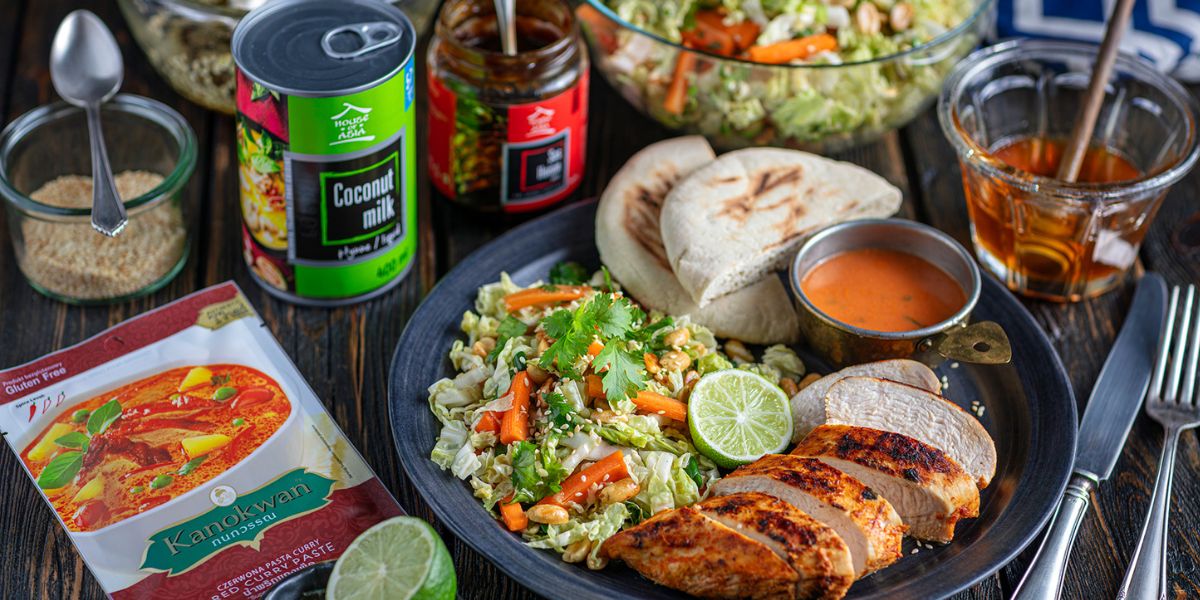 Kurczak z grilla w marynacie curry decare