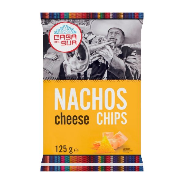 Chipsy nachos kukurydziane o smaku serowym 125g Casa del Sur Casa del Sur
