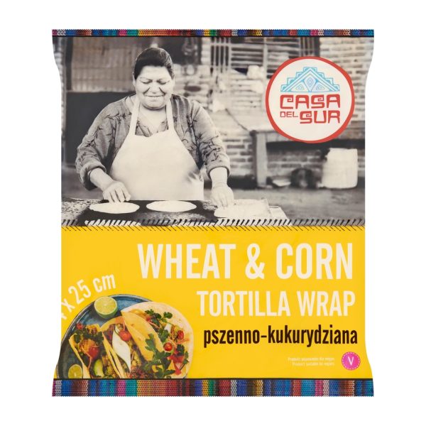 Tortilla Wrap kukurydziany 25 cm 4 szt. 240 g Casa del Sur Casa del Sur