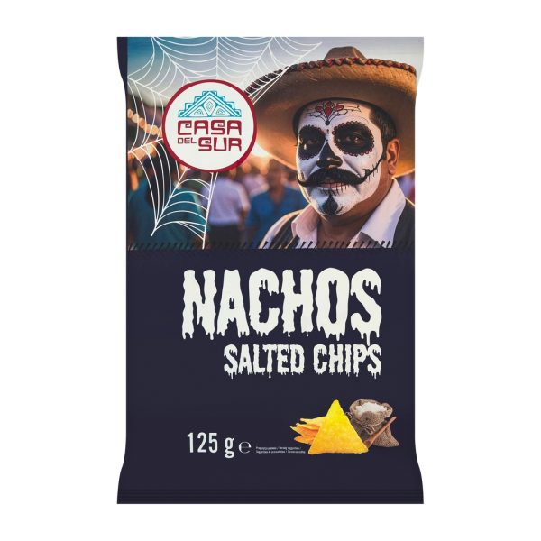 Chipsy nachos kukurydziane solone 125g Casa del Sur Casa del Sur