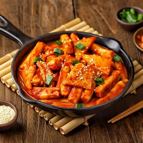 Tteokbokki z sosem gochujang