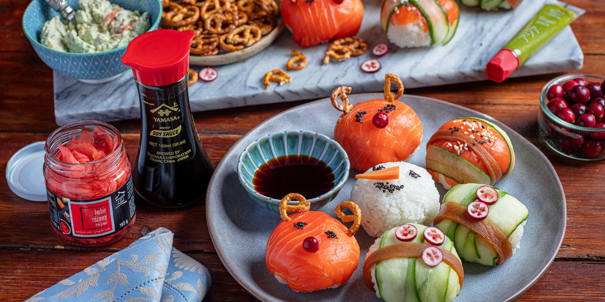 Świąteczne temari sushi decare