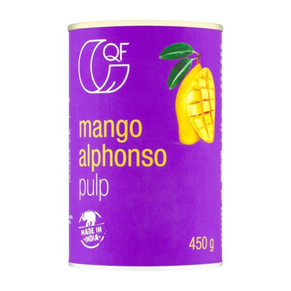 Pulpa z mango Alphonso bez dodatku cukru 450g QF !!! Krótka data:2027.05.15 Quality Food